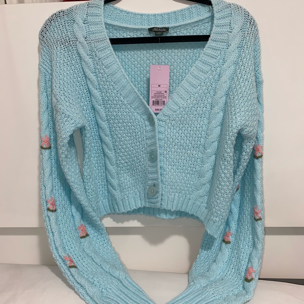 Knit cropped cardigan